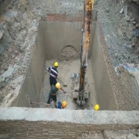 淮北雨不能阻礙頂管工程施工進程